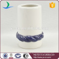 YSb50095-01-th Geprägter Keramik-Zahnbürstenhalter mit blauem Seil-Design
